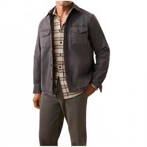 NEW FAHERTY lakeside cpo jacket in washed charcoal